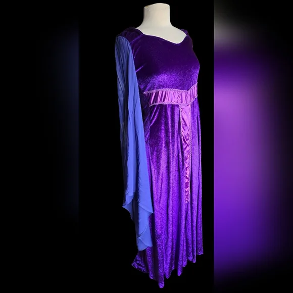 Purple Renaissance Fantasy Halloween Costume Size M/L - Picture 2 of 7